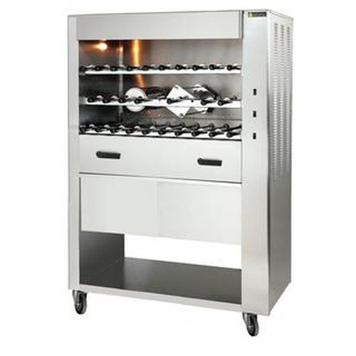 Επαγγελματική ψησταριά ηλεκτρική για κοντοσούβλια με 9 σούβλες με ερμάριο SGE9 Sergas