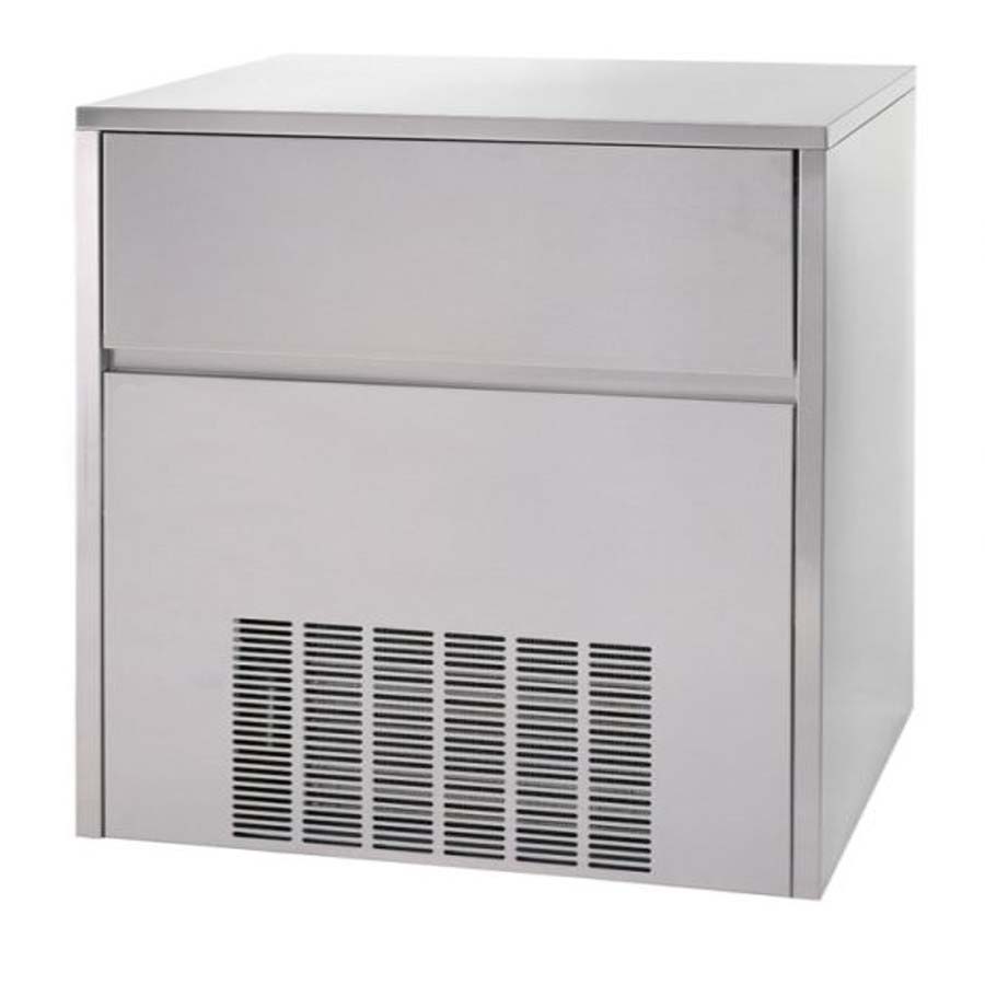 Παγομηχανή 80κιλών για παγάκι συμπαγές ή με τρύπα.