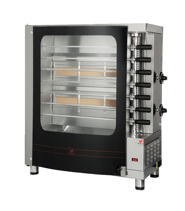 Επιτραπέζια Ψησταριά Κοντοσούβλι ΑΕΡΙΟΥ-ΥΓΡΑΕΡΙΟΥ- 7 Σούβλες 69x38x88 cm G7 NORTH