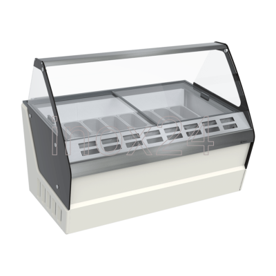 Ψυγείο βιτρίνα παγωτού CRYSTAL OPTIMUS 16 λεκανάκια
