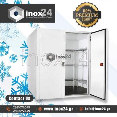 Ψυκτικός Θάλαμος Συντήρησης με πάνελ 4x2,5x2,4 με πάτωμα και μηχανή