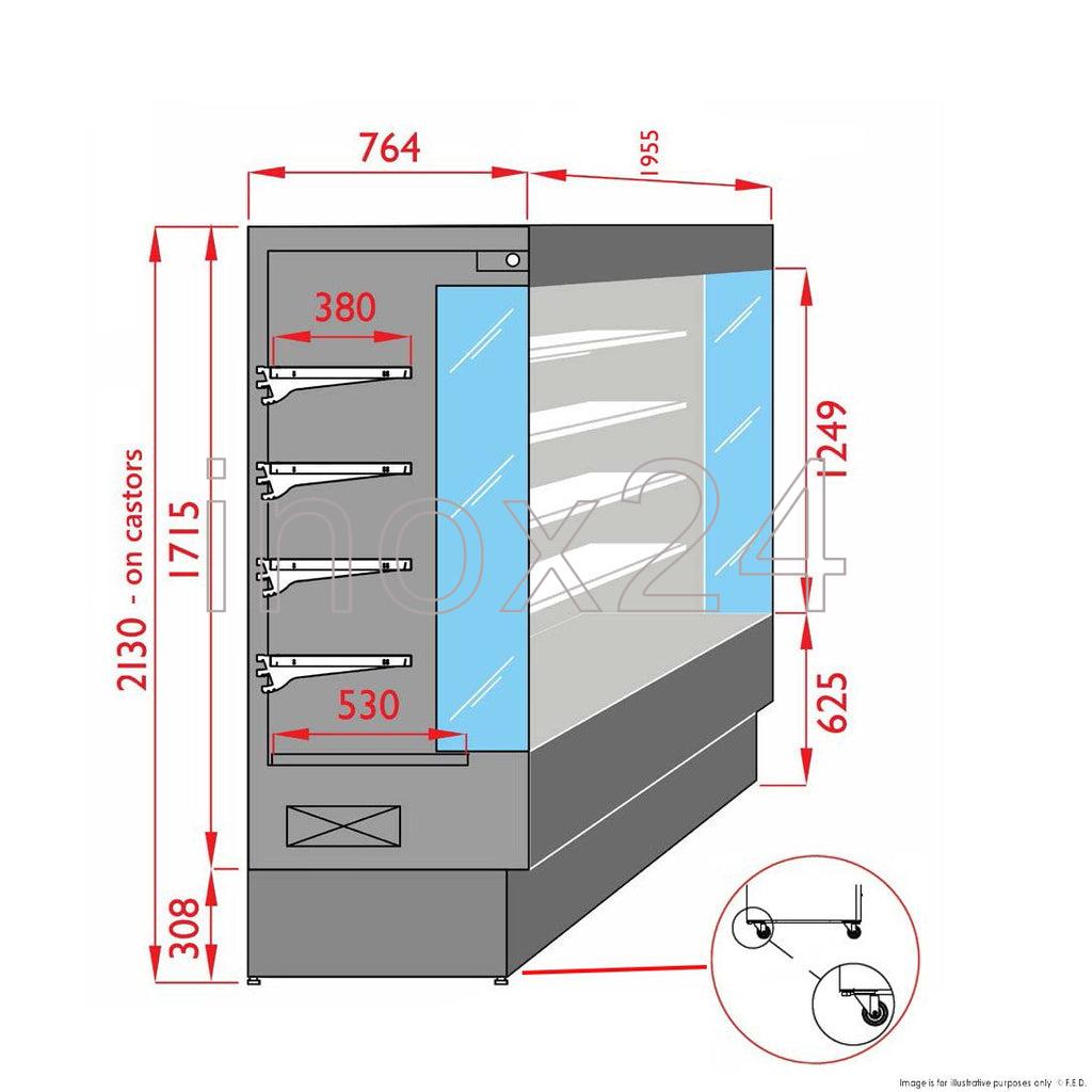Ψυγείο Self Service ανοικτό TDM V60 SL (αλλαντικών & Τυροκομικών) made in Italy - Image 5