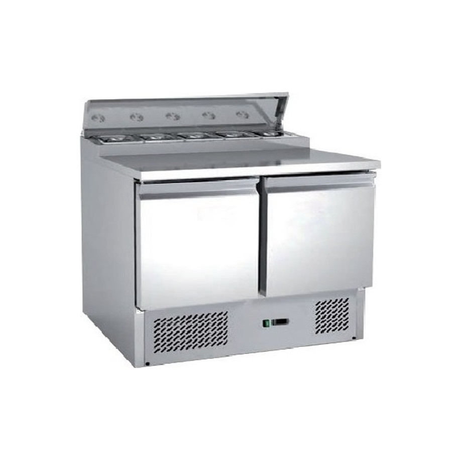 Ψυγείο πίτσας-σαλατών inox 90x70x85(97) 5GN 1/6 S200 KRC