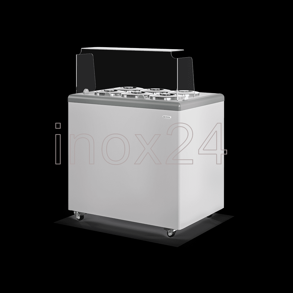 Ψυγείο Παγωτού pozzeti CRYSTAL (6 Γεύσεων + 4 Αποθήκης)