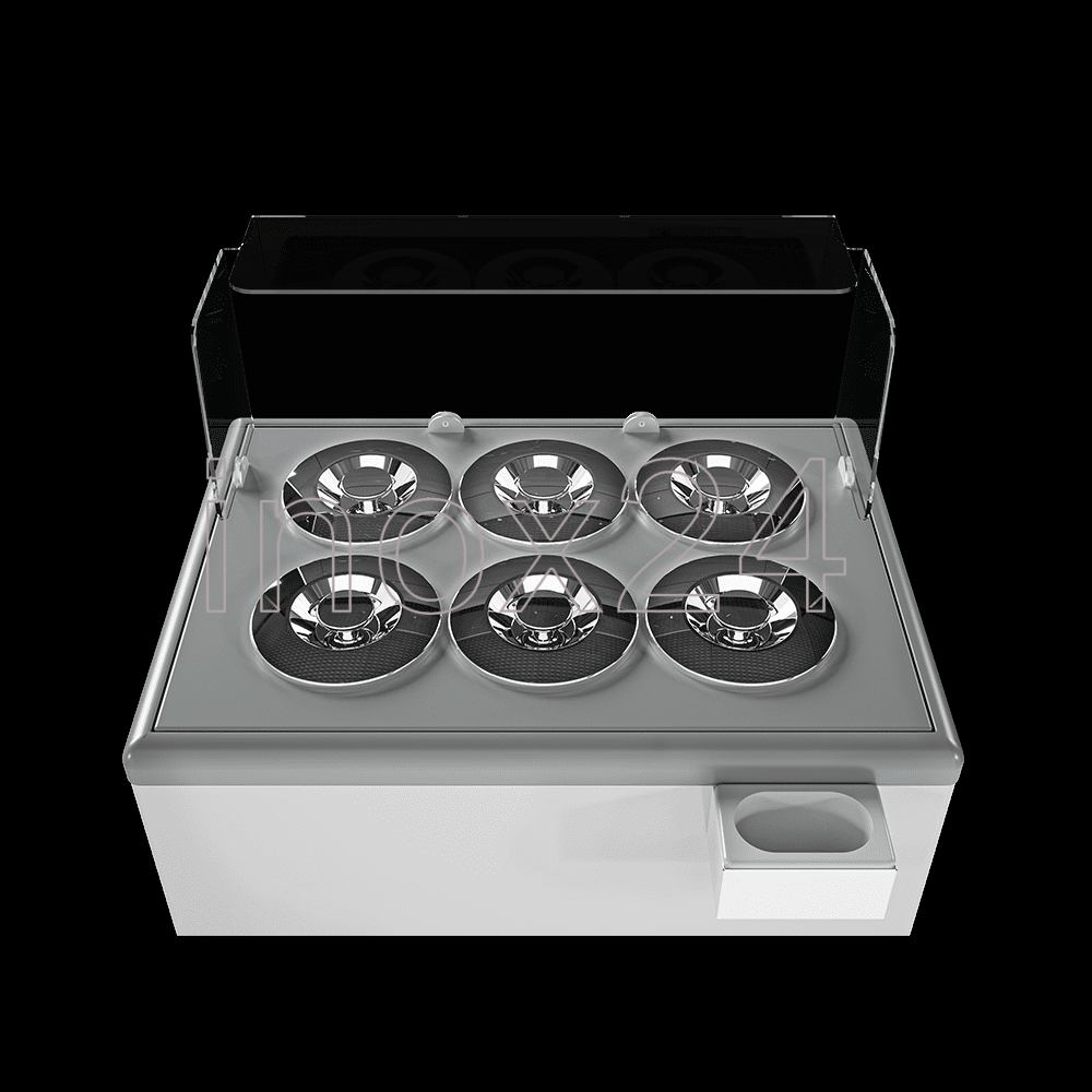 Ψυγείο Παγωτού pozzeti CRYSTAL (6 Γεύσεων + 4 Αποθήκης) - Image 2