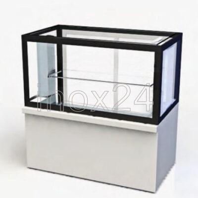 Βιτρίνα θερμαινόμενη ζαχαροπλαστείου ανοξείδωτη ύψος 120 -35% εξοικονόμηση ενέργειας ATS