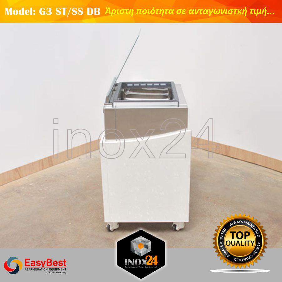 Βιτρίνα παγωτού EASYBEST (model: G3-ST/SS DB). Στατικής Ψύξης. - Image 3