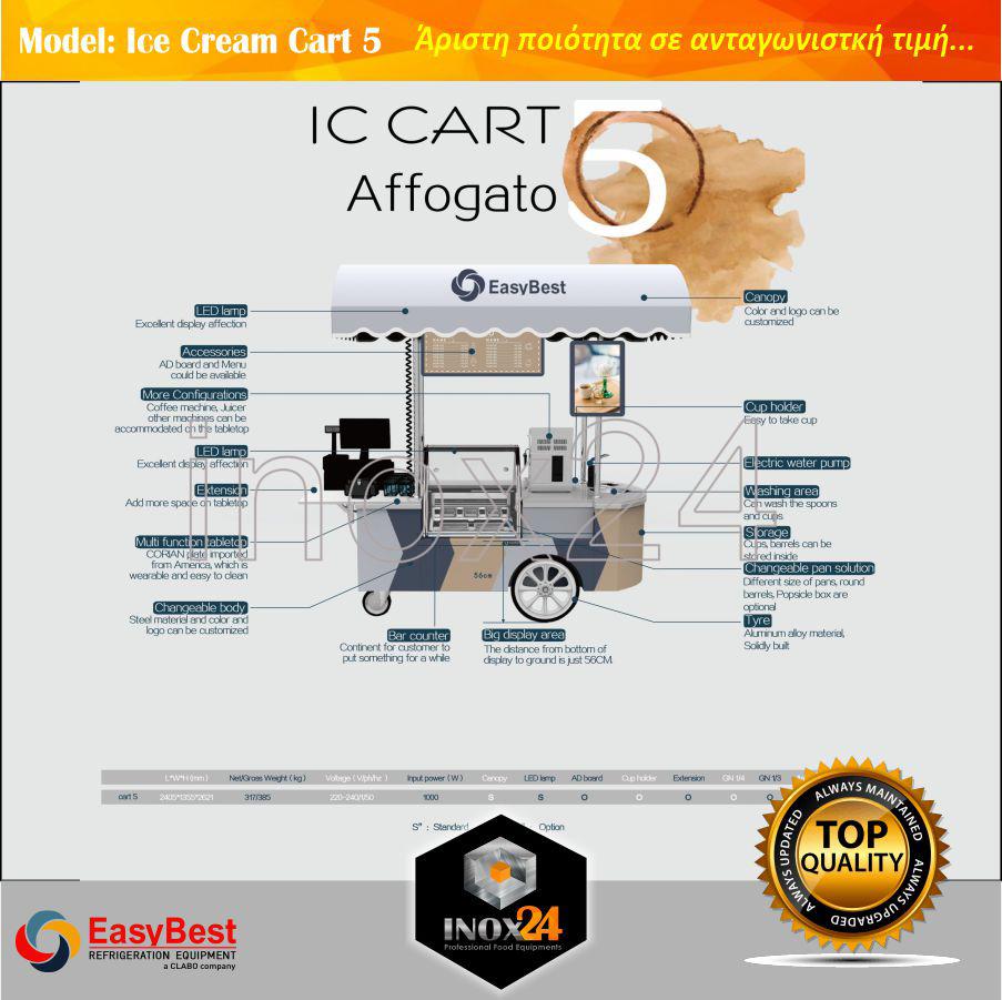 Καρότσι Παγωτού EASYBEST (Cart 5) - Image 2