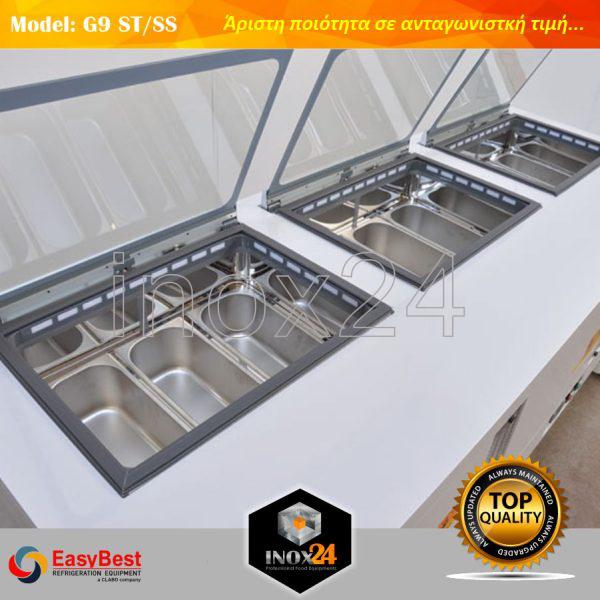 Ψυγείο Βιτρίνα παγωτού EASYBEST G9-ST/SS Στατικής Ψύξης. - Image 4
