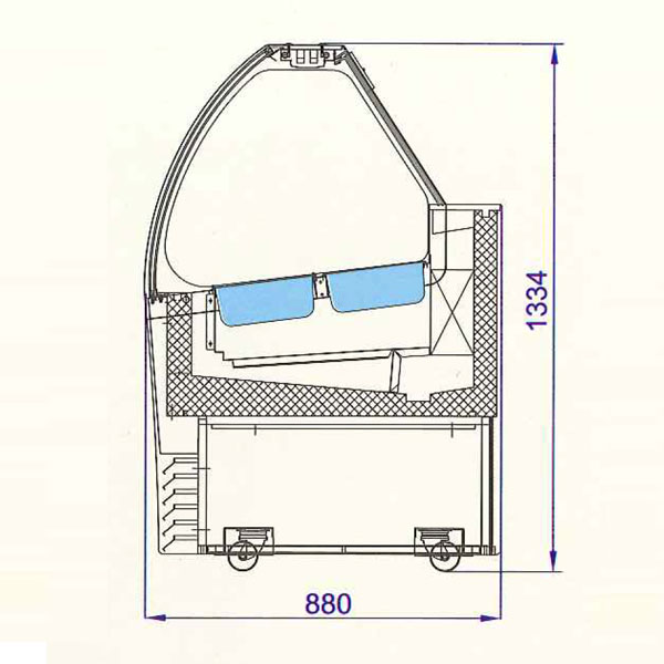 Βιτρίνα Παγωτού EASYBEST (model: ENERGY). Βεβιασμένης ψύξης με την υπογραφή της Orion. - Image 3