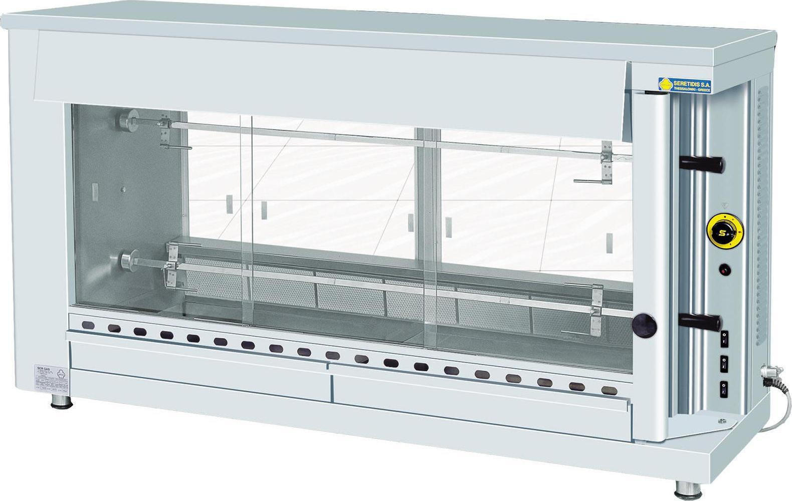 Κοτοπουλιέρα αερίου με σούβλες SERGAS
