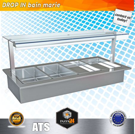 Βain marie salad bar Drop - in ATS