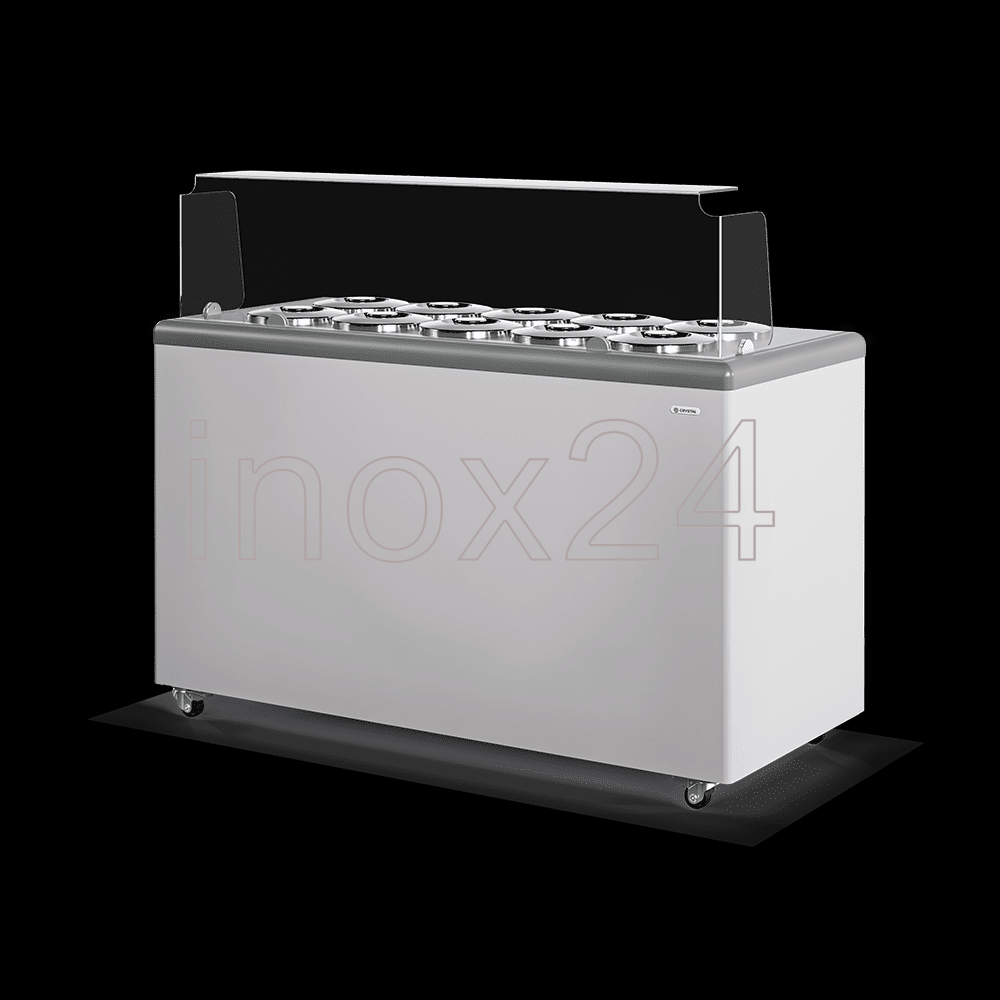 Ψυγείο Παγωτού pozzeti CRYSTAL (10 Γεύσεων + 8 Αποθήκης)