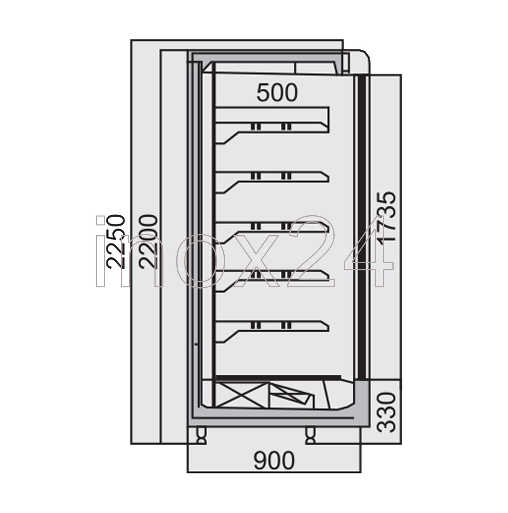 Ψυγείο Βιτρίνα ATS 124 Κατάψυξη Self Service χωρίς μηχανή - Image 3