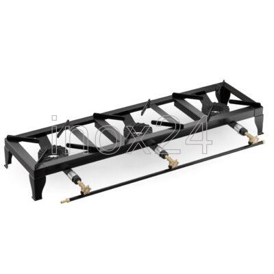 Φλόγιστρο Εστία Αερίου-Υγραερίου 3πλή Χαμηλής Πίεσης Μαντεμένιο ΜΑΥΡΟ