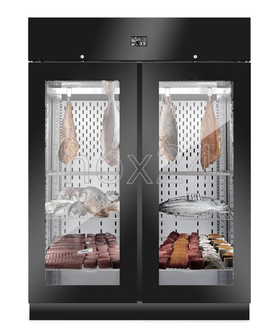 Ψυγείο Θάλαμος Ωρίμανσης Ψαριών DRY AGE EVERLASTING 1500 MAYΡΟ Ιταλικό - Image 4