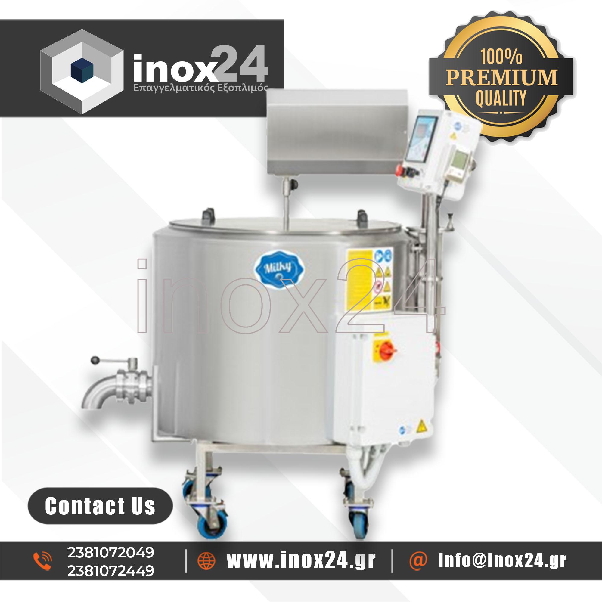 Παστεριωτής Milky 200 lt FJ 200 OTF (ανοιχτό σύστημα) Αυστρίας - Image 2