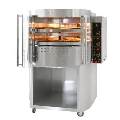 Περιστρεφόμενος φούρνος πίτσας αερίου διπλός SERGAS