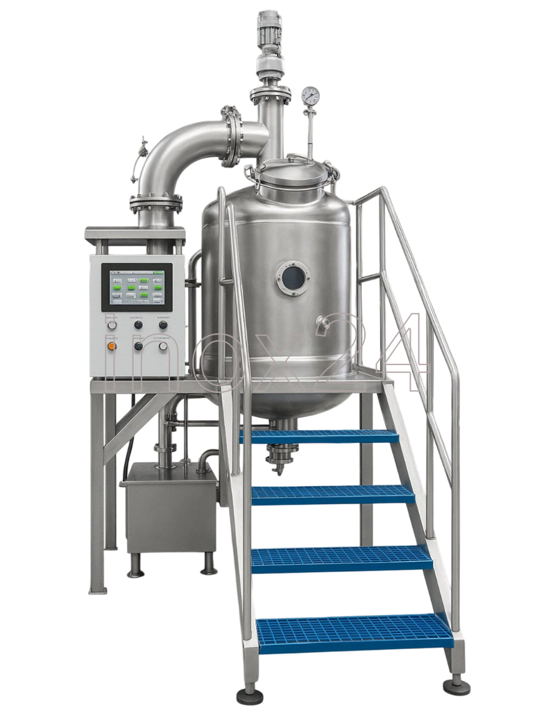 Βραστήρας Κενού με Ανάδευση (Vacuum Kettle) 300L / 500L / 800L /1000L /2000L για Σιρόπια - Μαρμελάδες κ.λ.π.