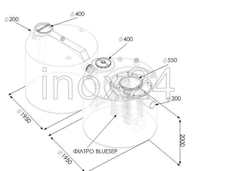 Ελαιοδιαχωριστής BlueSep NS20 - Image 2