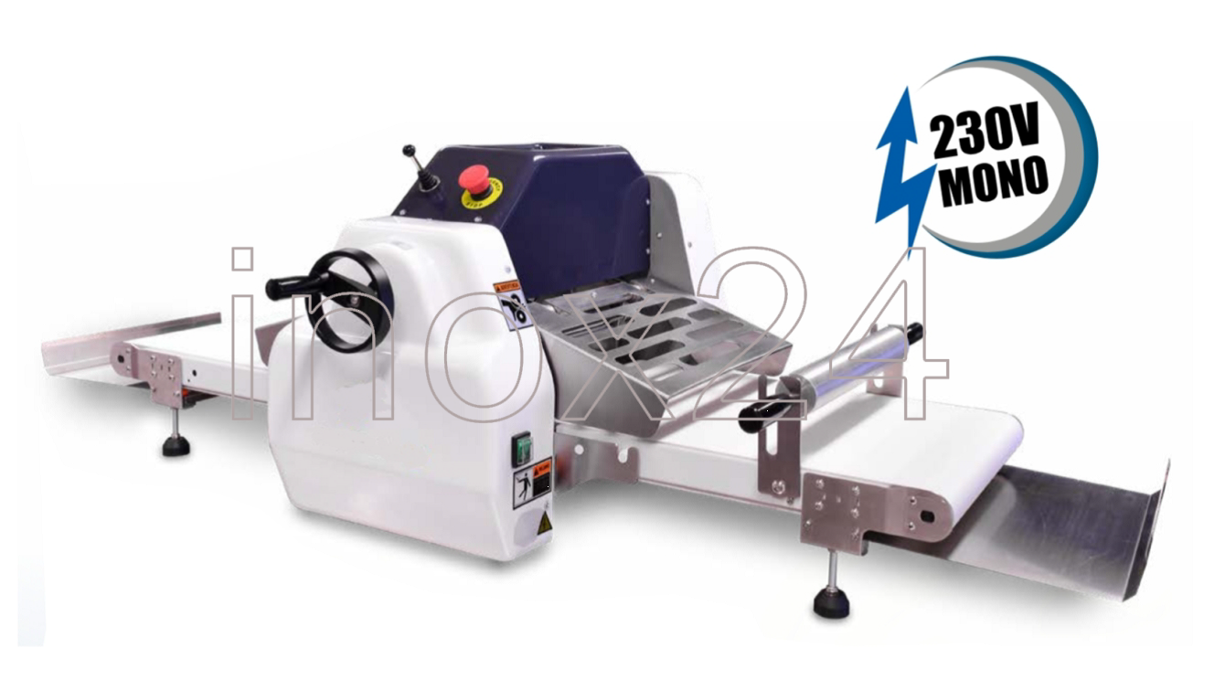 Σφολιατομηχανή επιτραπέζια Ιταλική με ηλεκτροκίνητους ιμάντες και αντιστροφή φοράς μέσω χειροκίνητης μανέλας