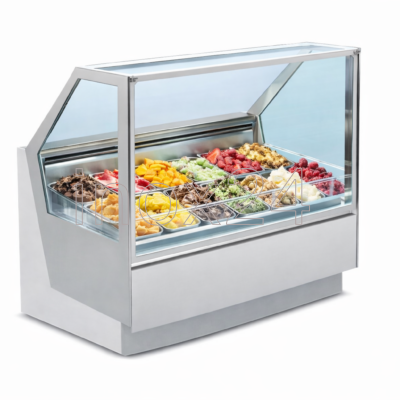 Επιδαπέδια Βιτρίνα Παγωτού 4 Όψεων