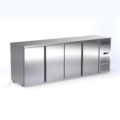 Ψυγείο Πάγκος για μπουκάλια με πόρτες Υ100cm-INOX24