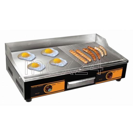 Grill νερου και πλατώ ηλεκτρικό μισό λείο μισό ραβδωτό - Image 2