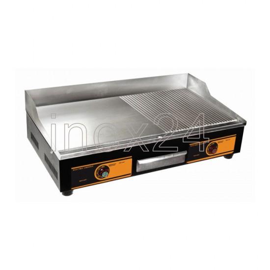 Grill νερου και πλατώ ηλεκτρικό μισό λείο μισό ραβδωτό