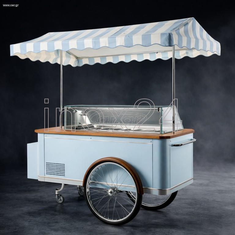 Καρότσι Παγωτού Επαγγελματικό Custom – Υψηλής Αισθητικής & Απόδοσης Κατασκευή
