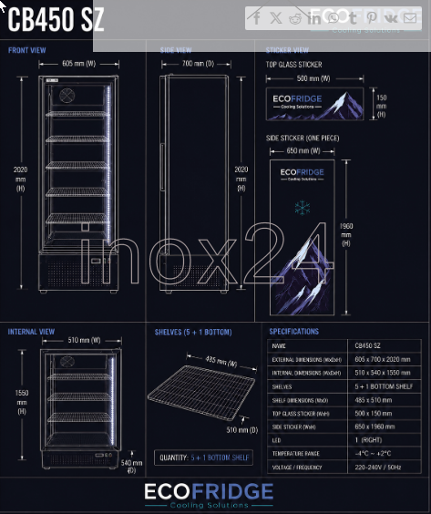 Ψυγείο Mπύρας 460lt - Image 2